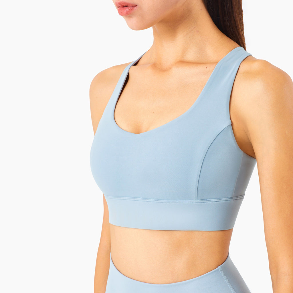 Mesh Stitch Yoga Sports Bra for Women