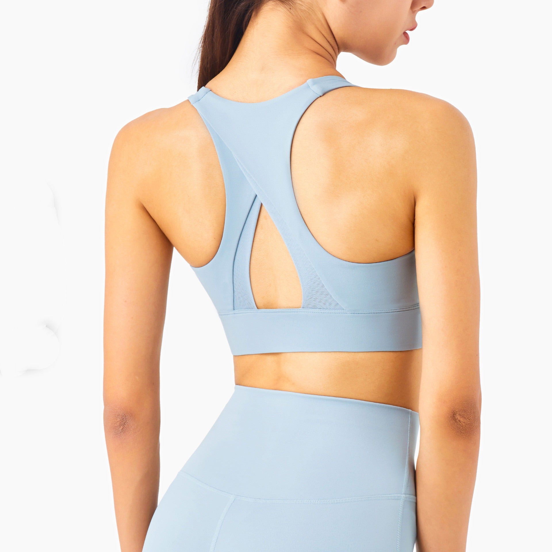 Mesh Stitch Yoga Sports Bra for Women